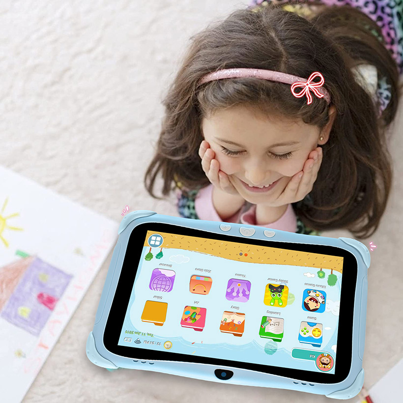 8-дюймовый детский планшет с поддержкой Wi-Fi, 2 ГБ+32 ГБ, 4500 мАч, 1280×800, Android (6)