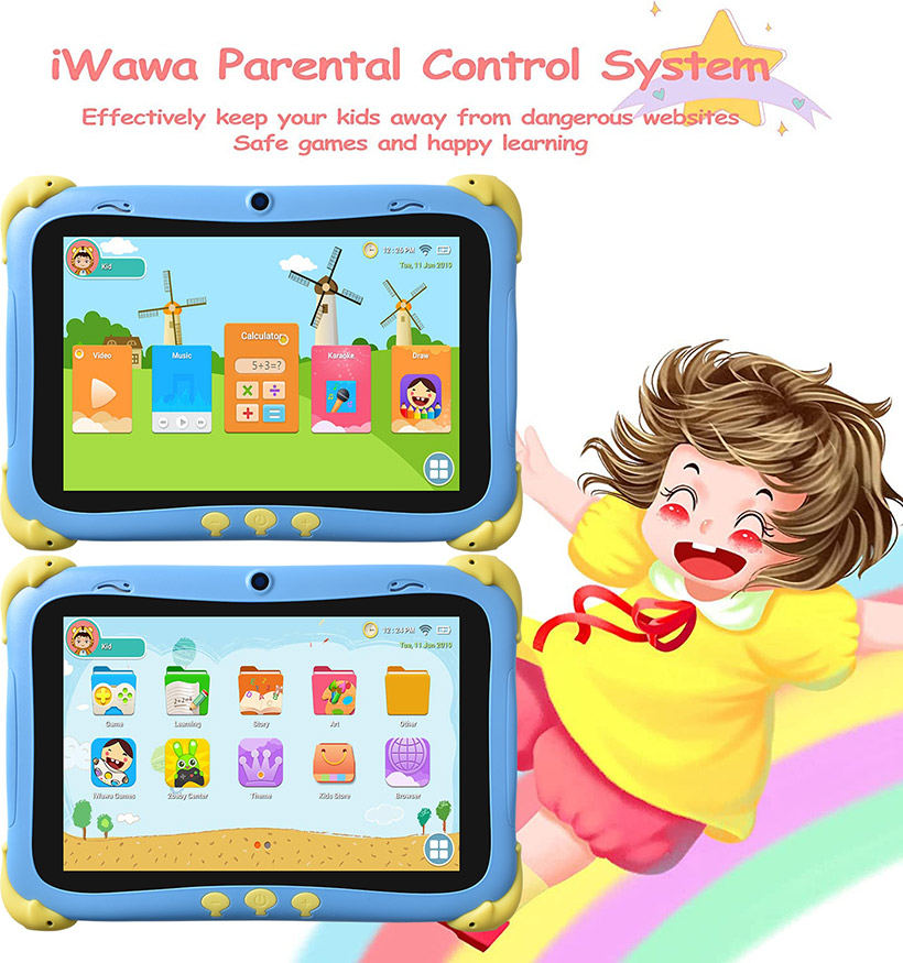 8-дюймовий сенсорний 2 Гб + 32 Гб 3500 мАг Android Навчальний навчальний планшет для дітей (1)