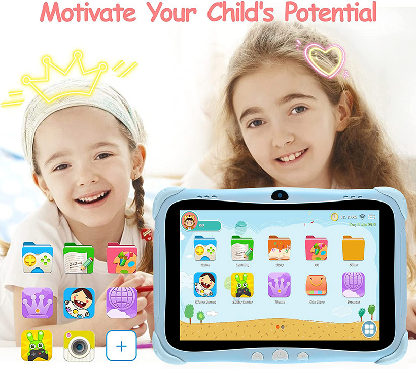 8 tums WIFI touch 2gb+32gb 4500mAh 1280×800 Android surfplatta för barn (3)